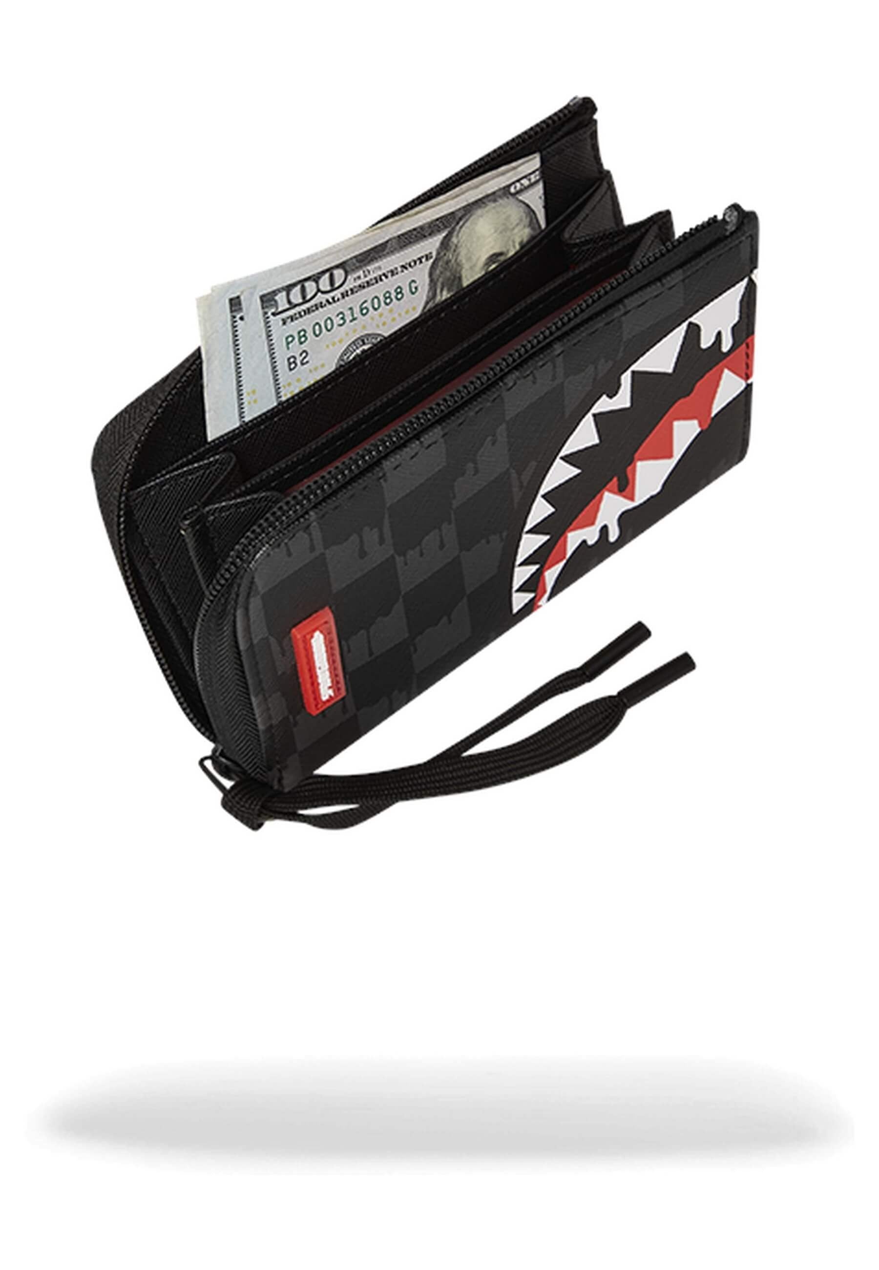 CARTERA SPRAYGROUND NEGRA DRIPPING SHARKS IN PARIS WALLET