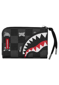 CARTERA SPRAYGROUND NEGRA GRAY PEEKING CHARACHTER CHECK WALLET