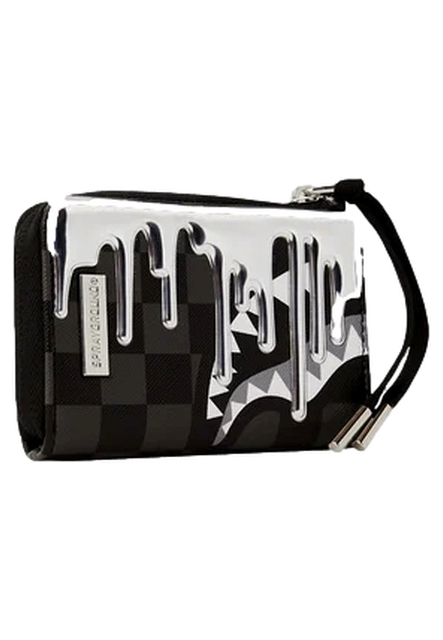 CARTERA SPRAYGROUND NEGRA METALLIC DRIPS WALLET