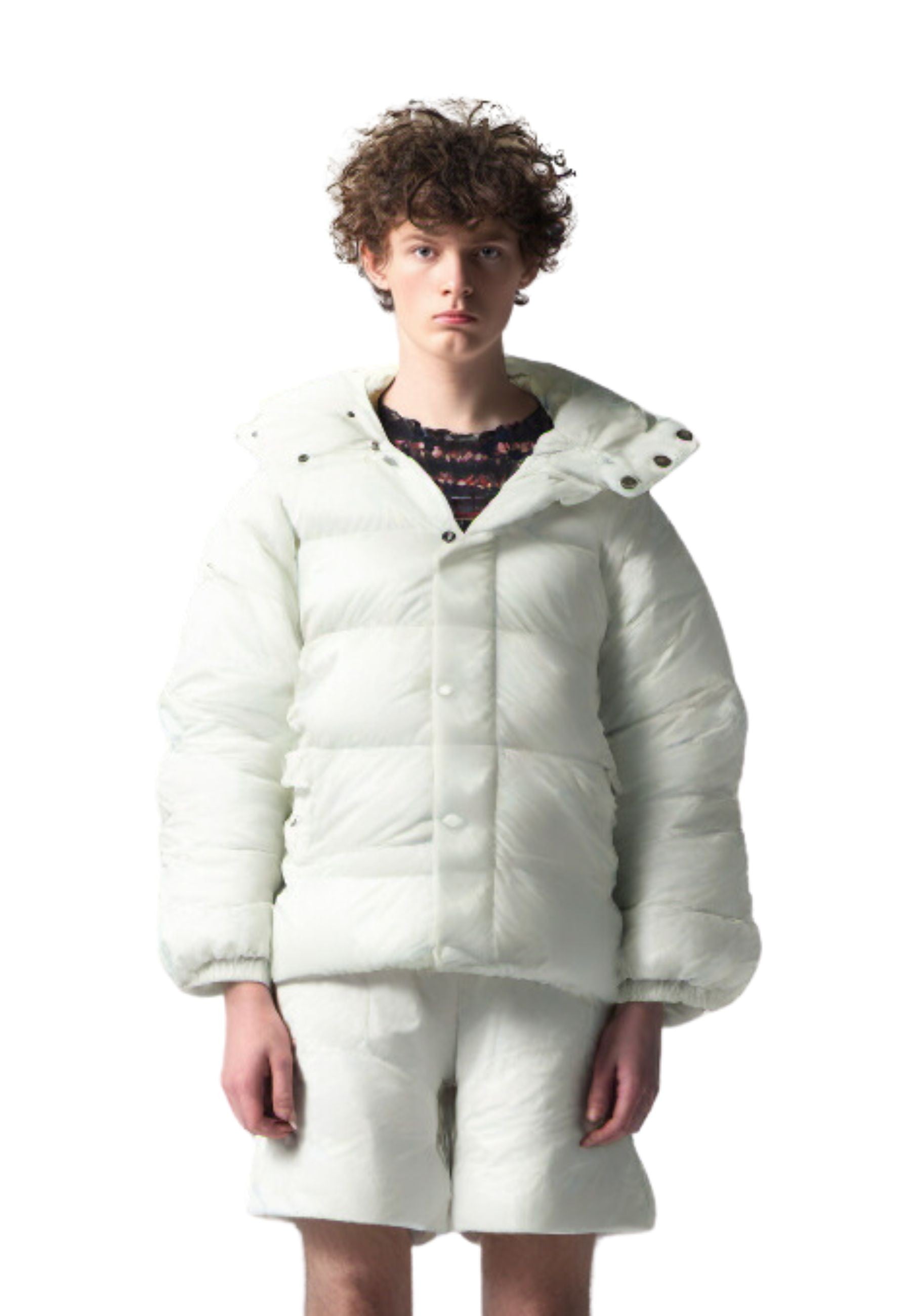 CAZADORA AREA ZERO BLANCA SHINNY PADDED JACKET