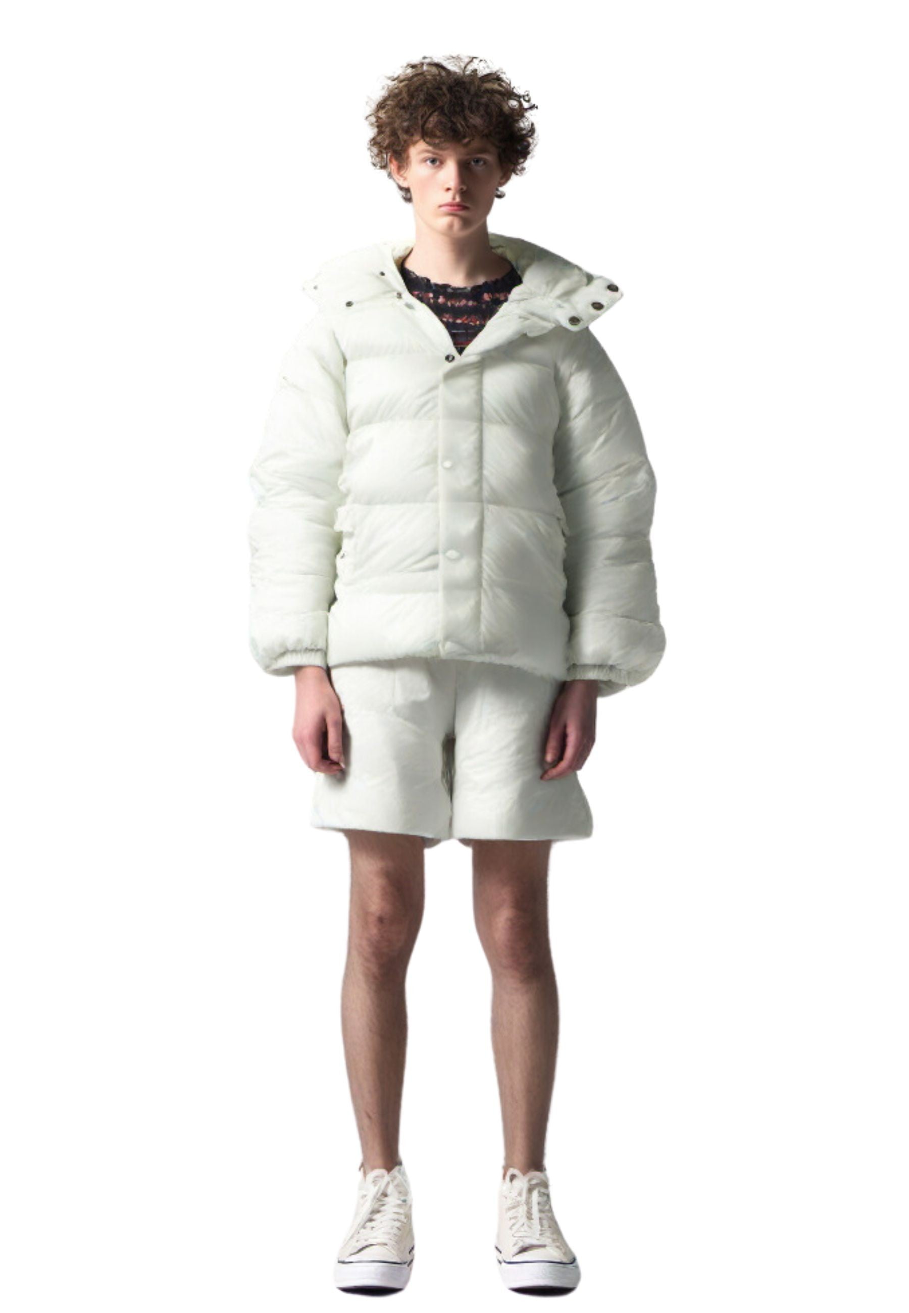 CAZADORA AREA ZERO BLANCA SHINNY PADDED JACKET