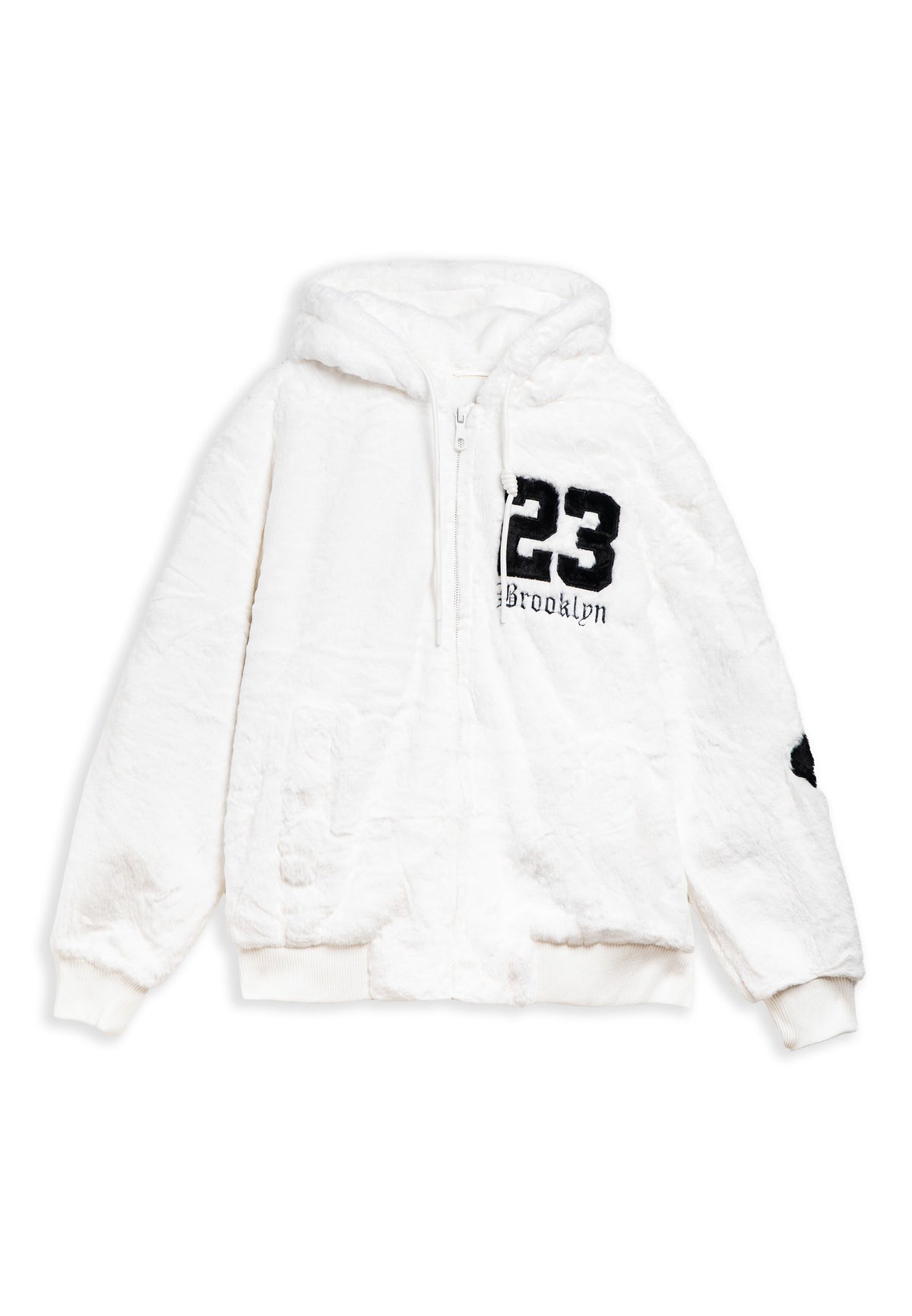 CAZADORA BLANCA BROOKLIN 23 FAUX FUR JACKET