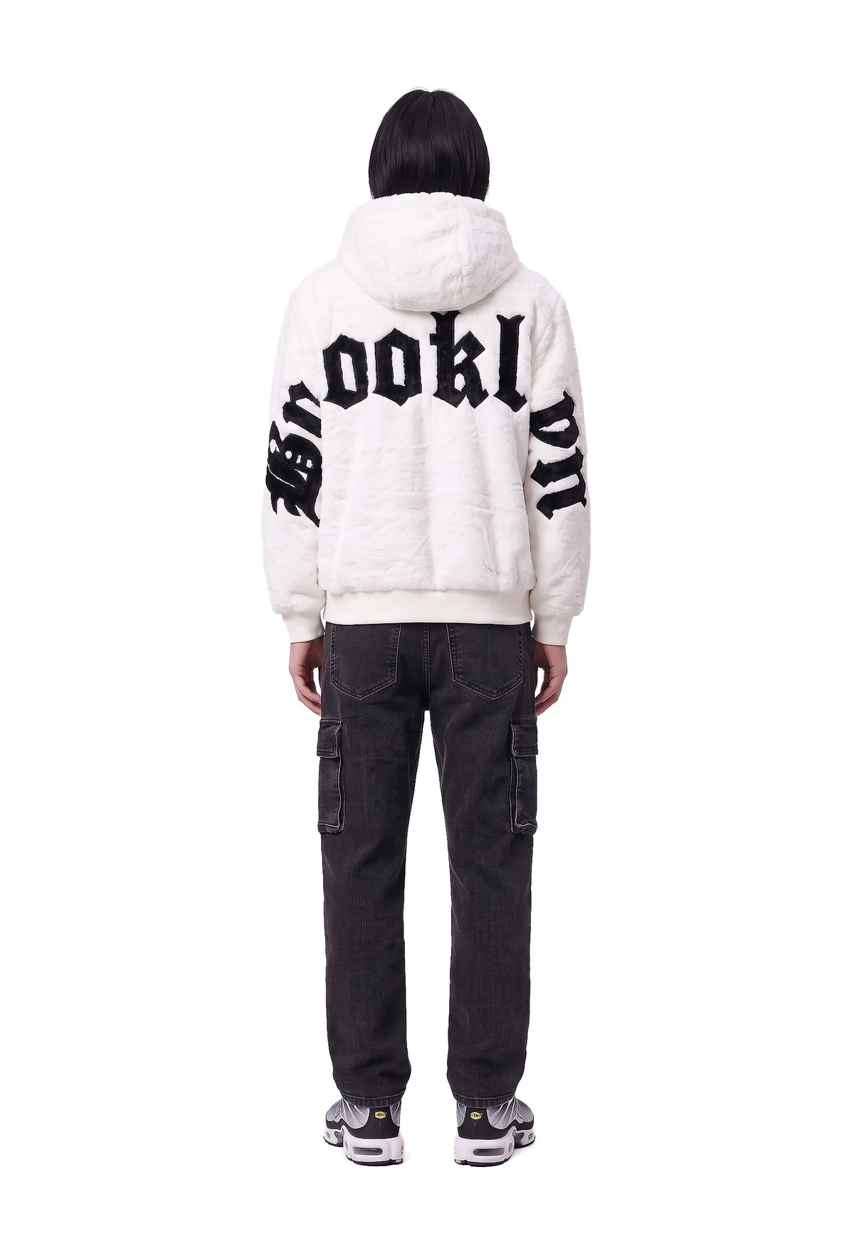 CAZADORA BLANCA BROOKLIN 23 FAUX FUR JACKET