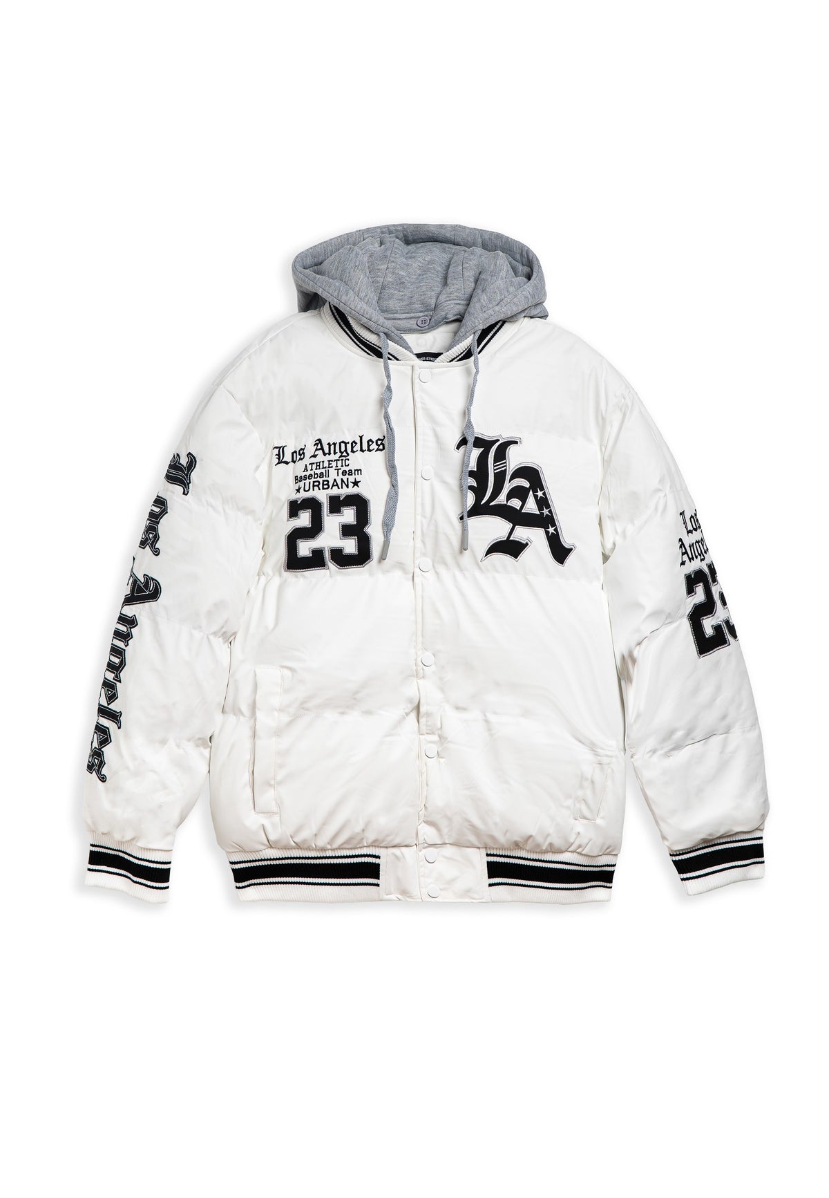 CAZADORA BLANCA LOS ANGELES BASEBALL TEAM COACH JACKET