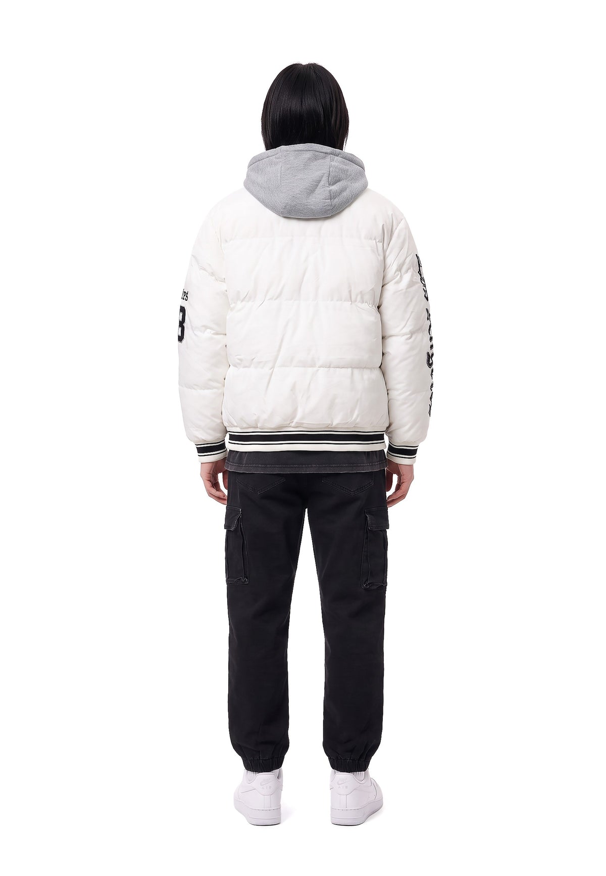 CAZADORA BLANCA LOS ANGELES BASEBALL TEAM COACH JACKET