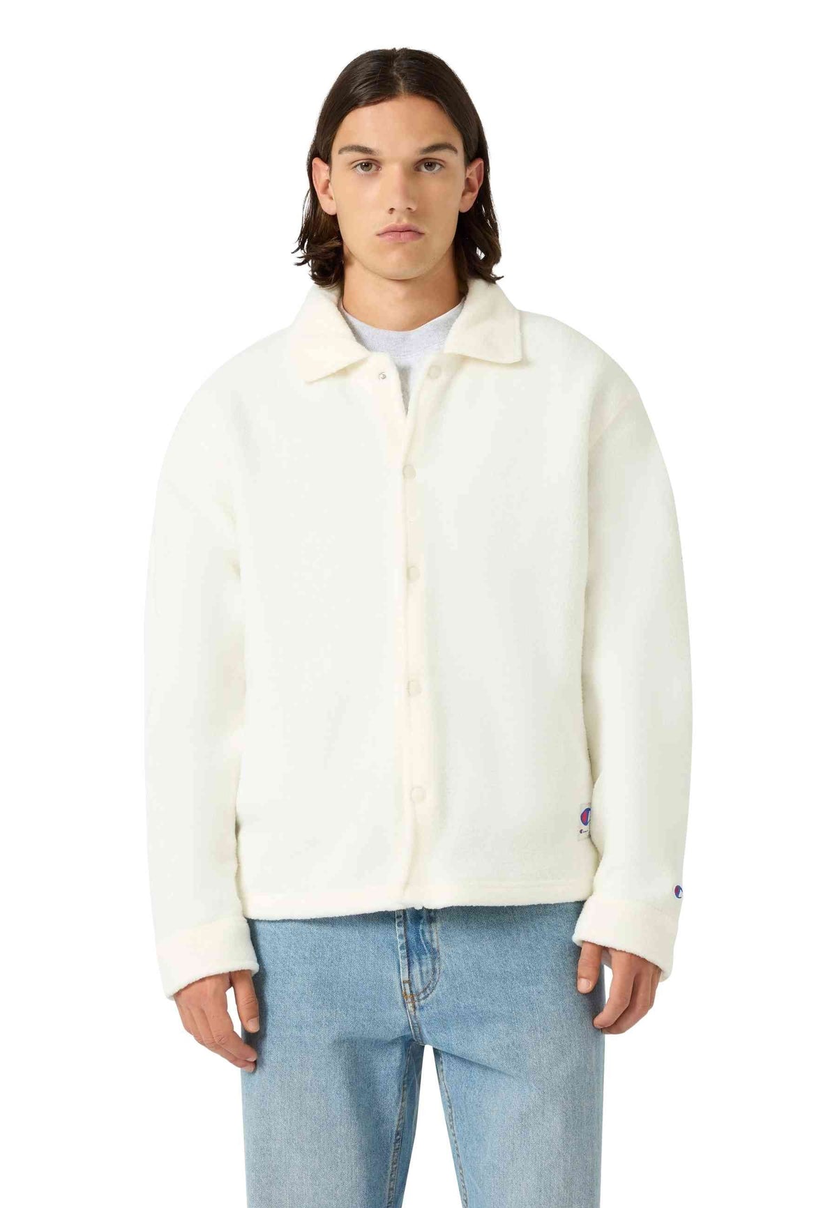 CAZADORA CHAMPION CRUDO BUTTONED POLAR COACH JACKET