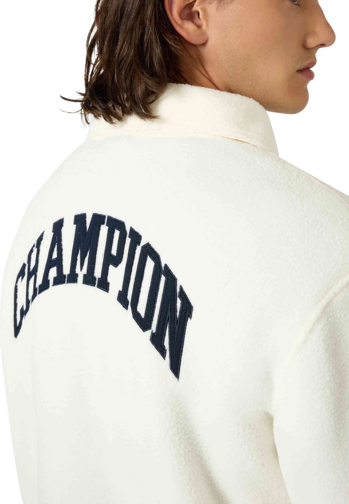 CAZADORA CHAMPION CRUDO BUTTONED POLAR COACH JACKET
