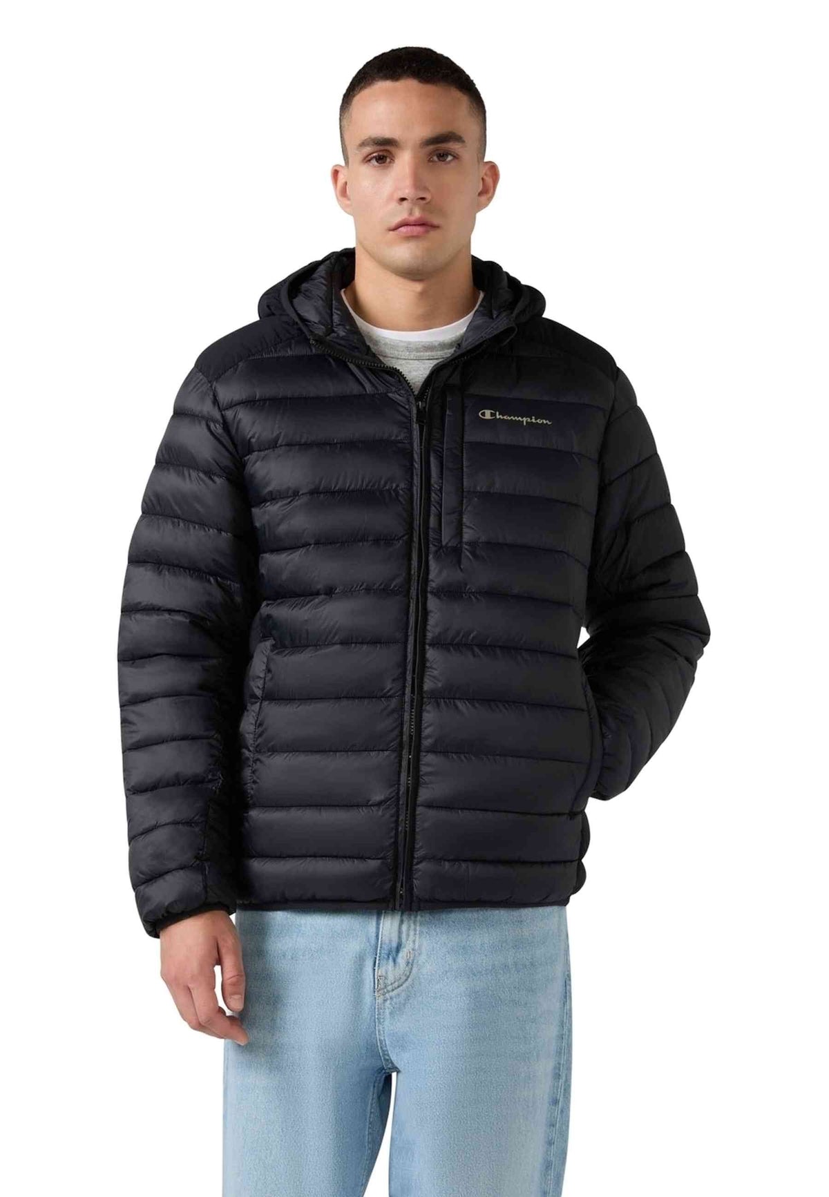 CAZADORA CHAMPION NEGRA ESSENTIAL PADDED JACKET