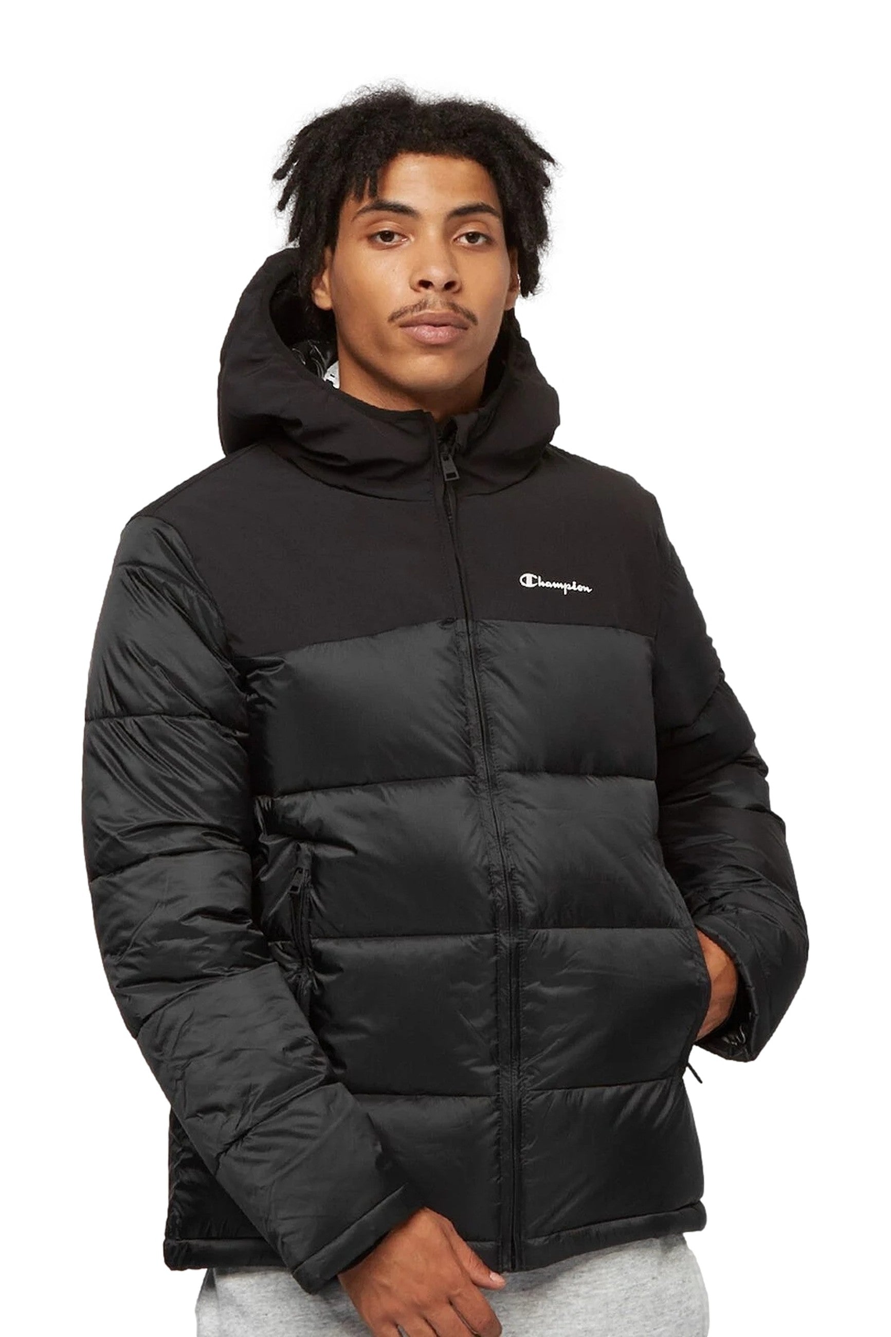 CAZADORA CHAMPION NEGRA SHOULDER PADDED JACKET