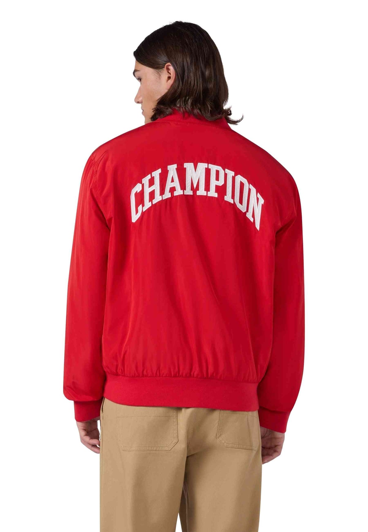 CAZADORA CHAMPION ROJA BUTTONED POLAR COACH JACKET
