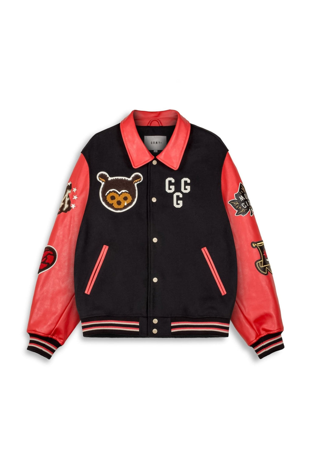 CAZADORA GRIMEY NEGRA MUDS THE RESIDENCE BASEBALL JACKET - AREA ZERO