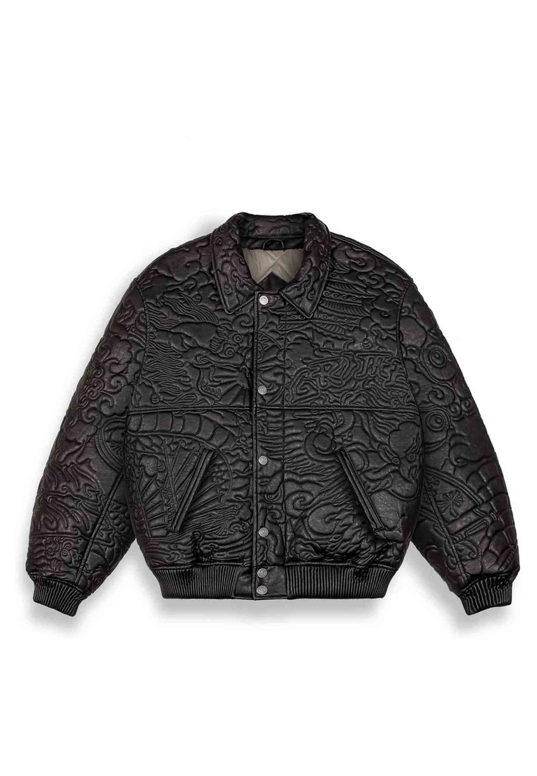 CAZADORA GRIMEY NEGRA SAMPANS PU LEATHER JACKET BLACK