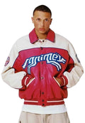 BLUSÃO GRIMEY VERMELHO WILD ONE PU LEATHER WASHED RED JACKET
