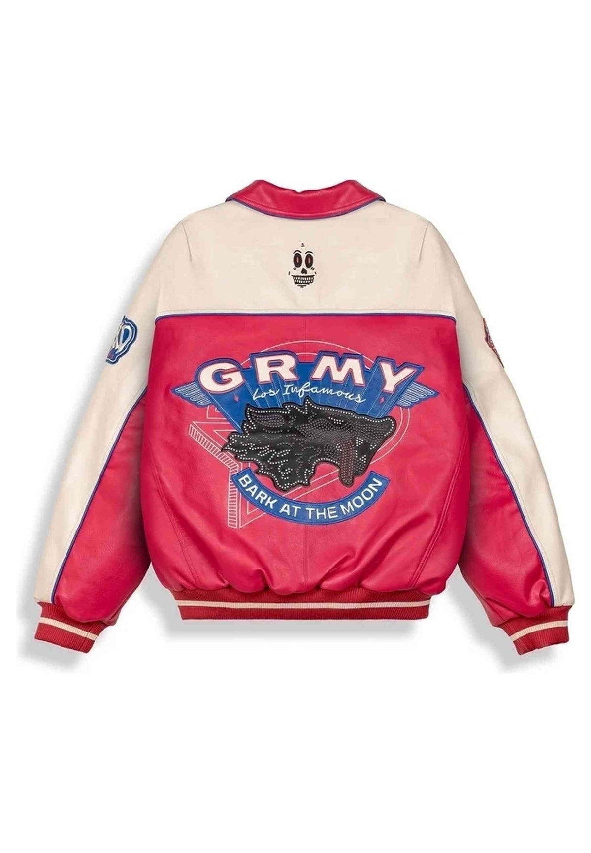 BLUSÃO GRIMEY VERMELHO WILD ONE PU LEATHER WASHED RED JACKET