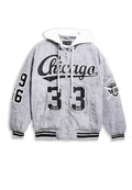 CAZADORA GRIS CHICAGO 33 VARSITY JACKET