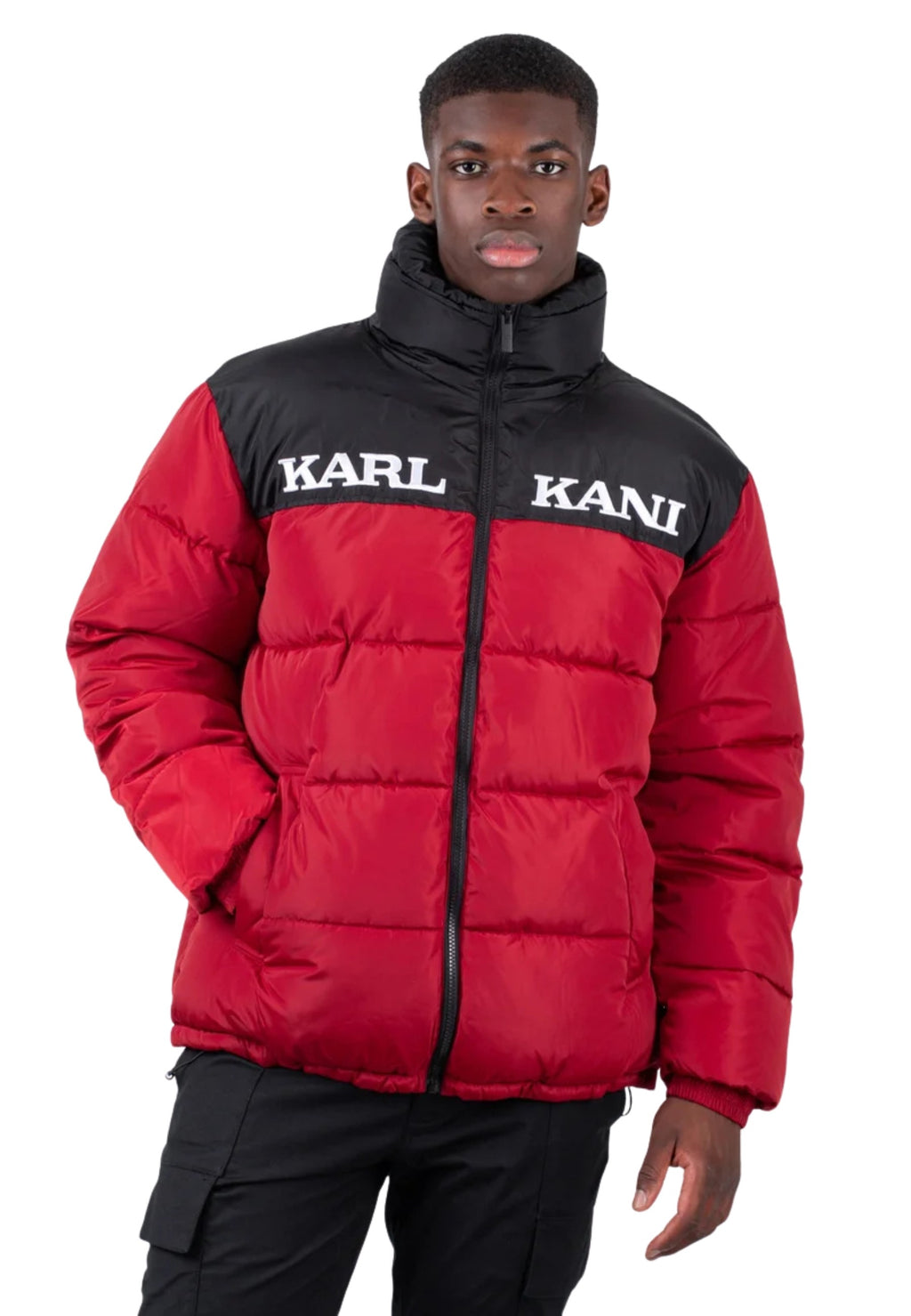 CAZADORA KARL KANI ROJA ESSENTIAL PUFFER JACKET