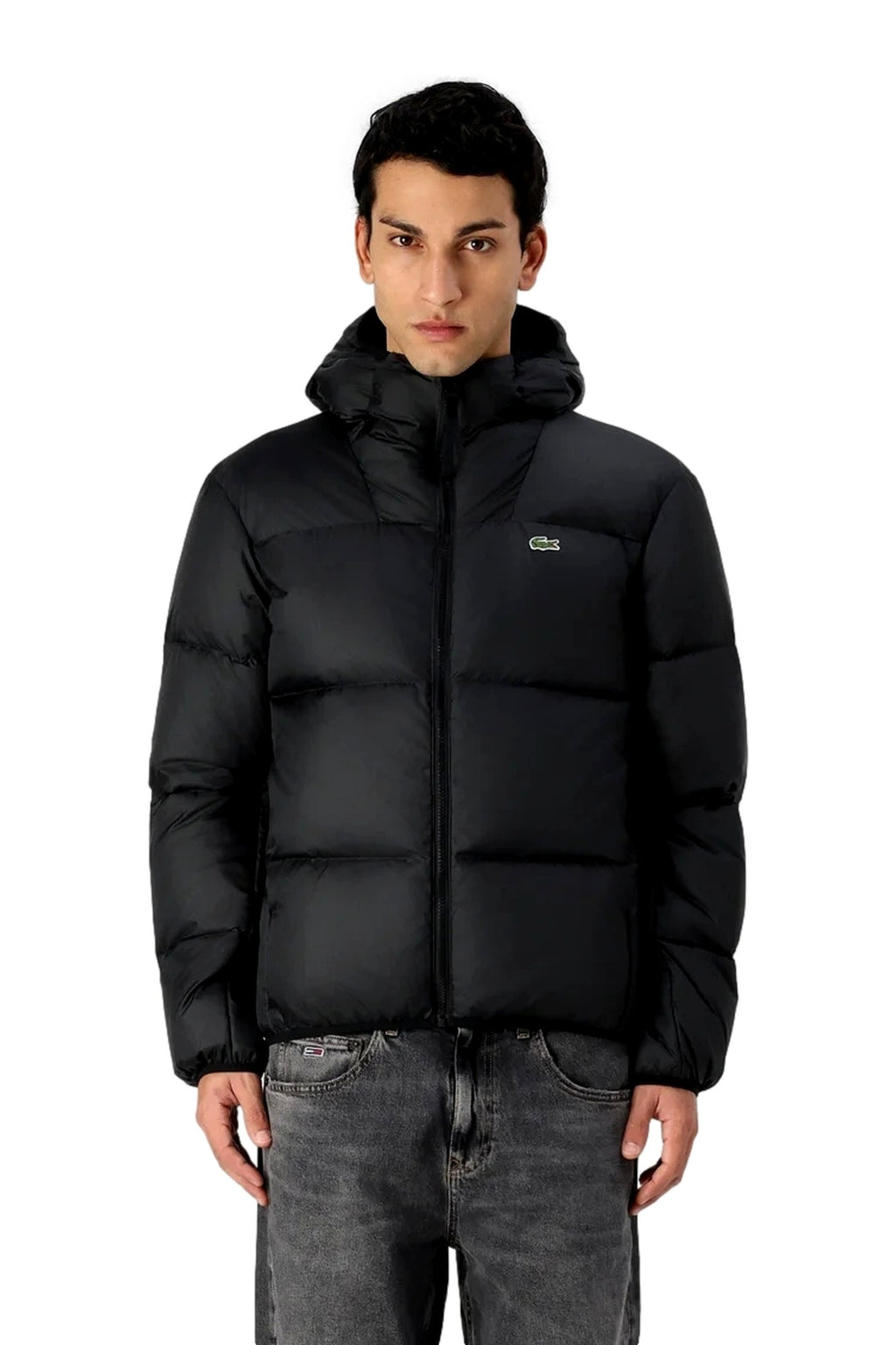 CAZADORA LACOSTE NEGRA PADDED AND WATERPROOF JACKET