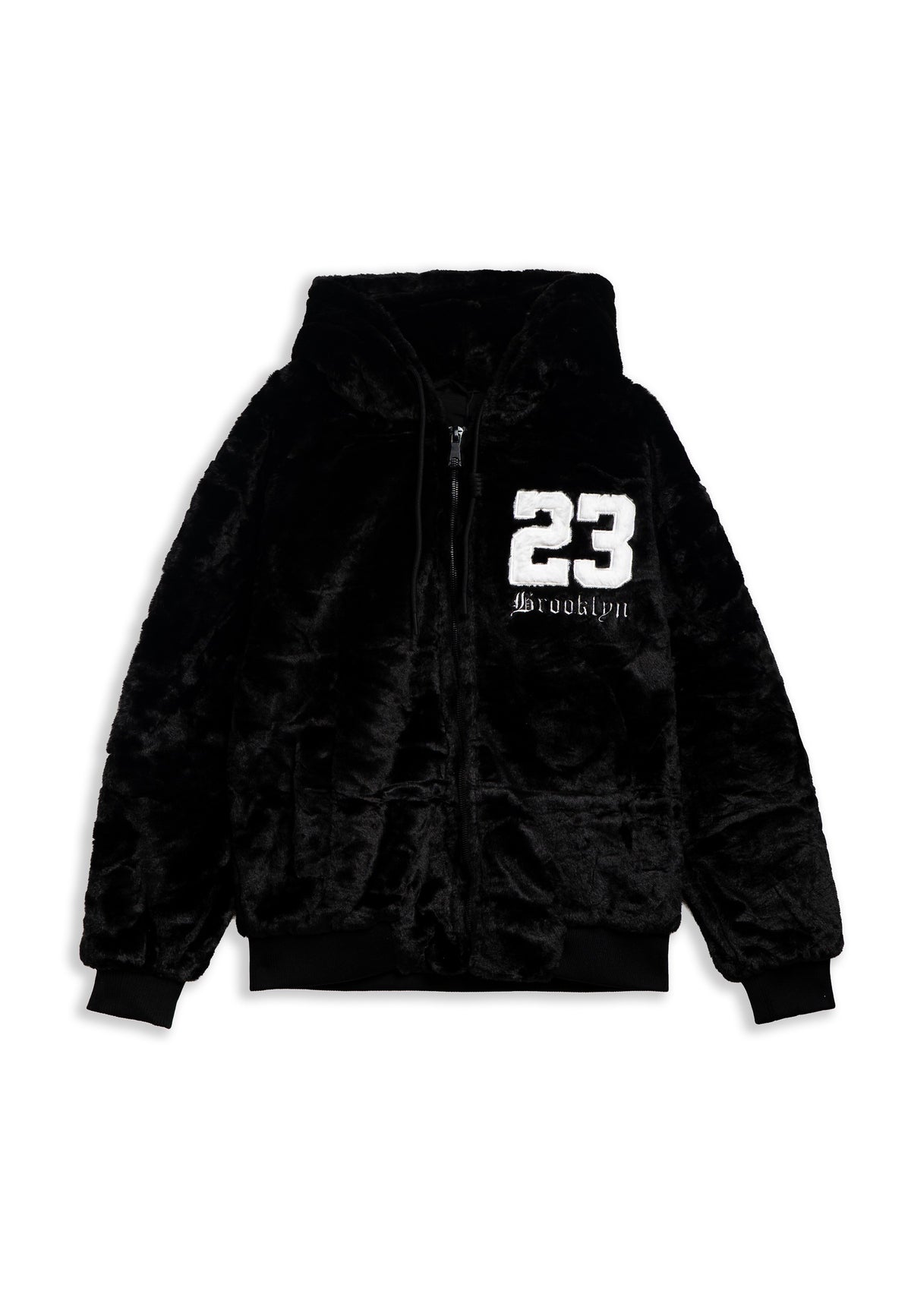 CAZADORA NEGRA BROOKLIN 23 FAUX FUR JACKET
