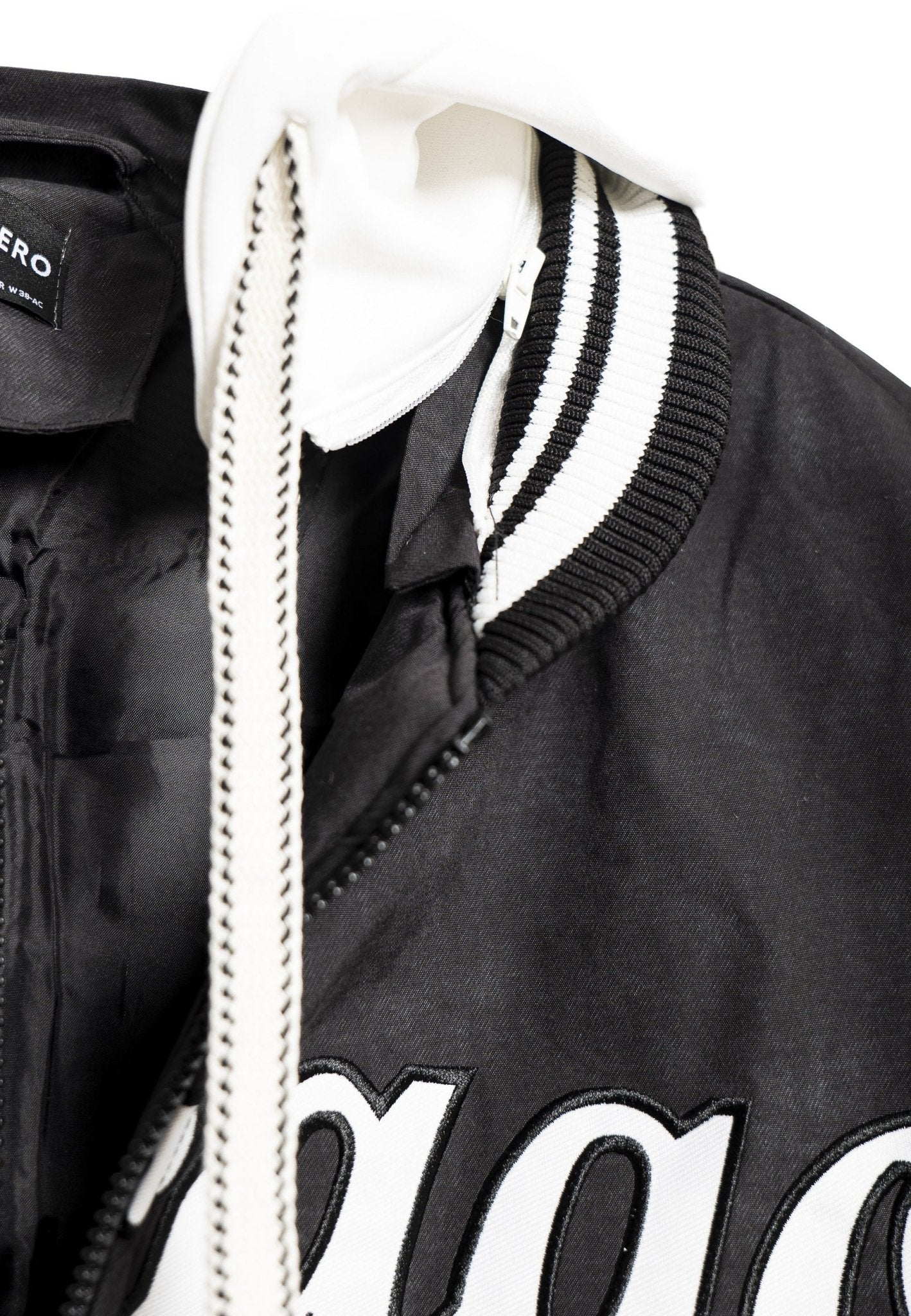 CAZADORA NEGRA CHICAGO 33 VARSITY JACKET - AREA ZERO