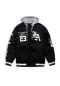 CAZADORA NEGRA LOS ANGELES BASEBALL TEAM COACH JACKET