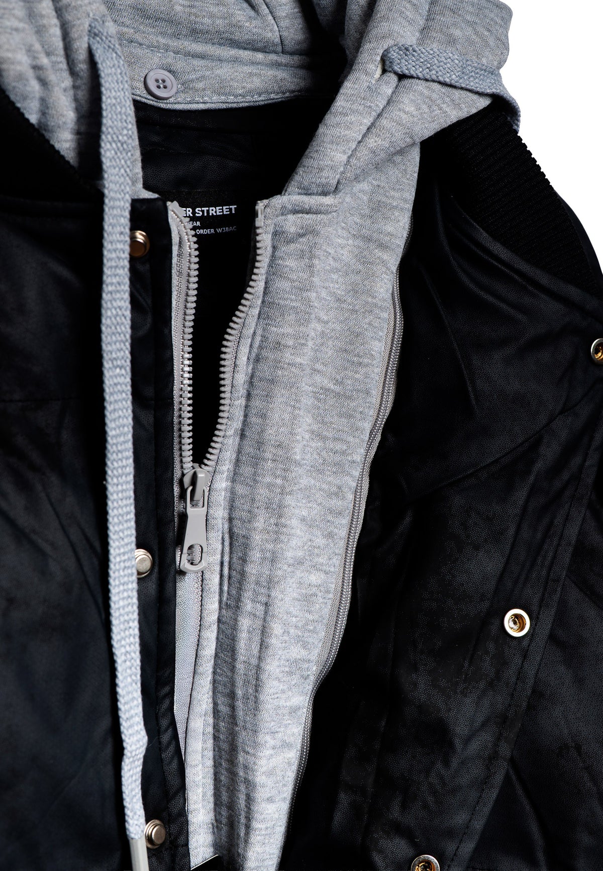 CAZADORA NEGRA LOS ANGELES BASEBALL TEAM COACH JACKET