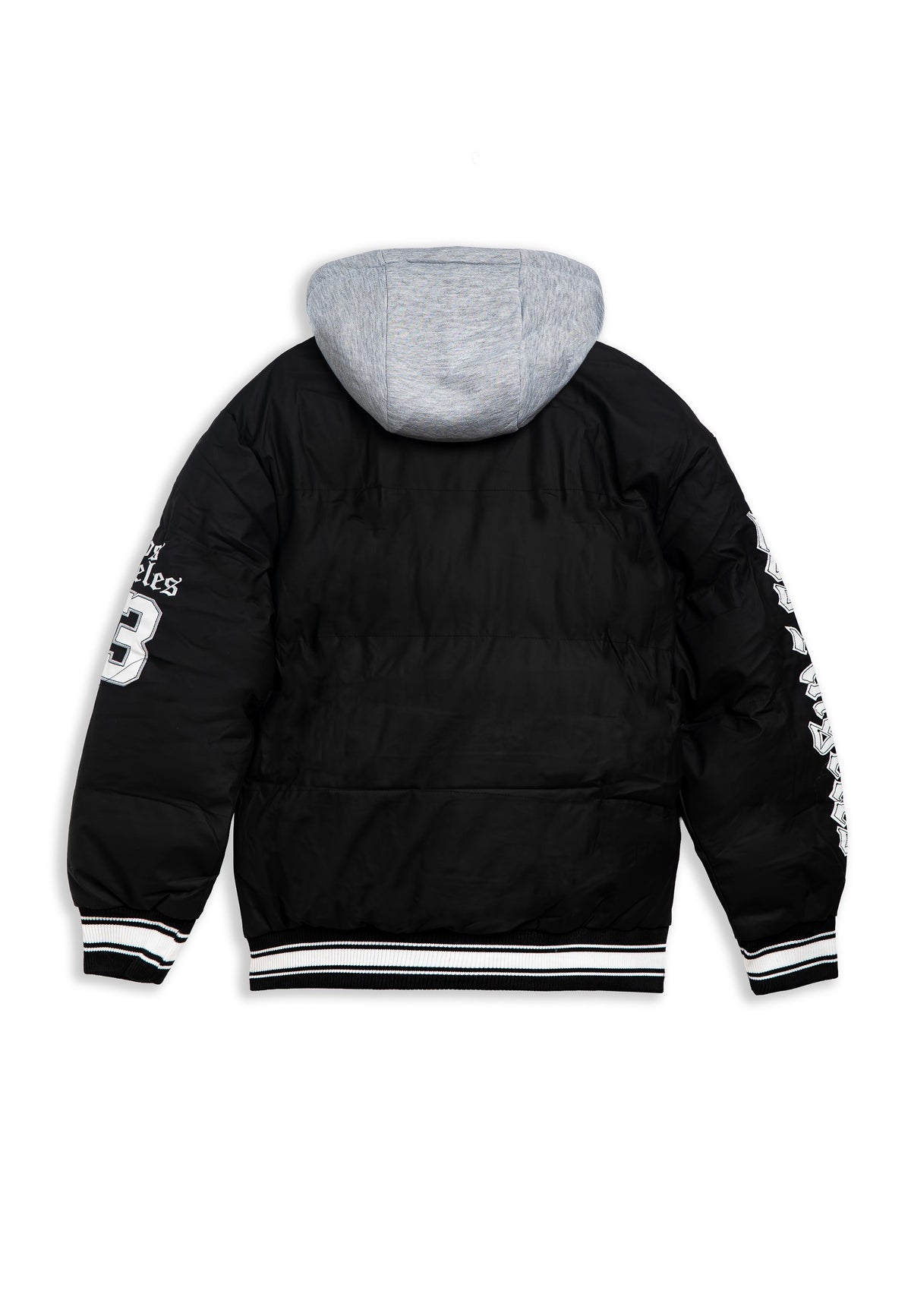CAZADORA NEGRA LOS ANGELES BASEBALL TEAM COACH JACKET