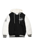 CAZADORA NEGRA NEW STYLE REVERSIBLE VARSITY JACKET