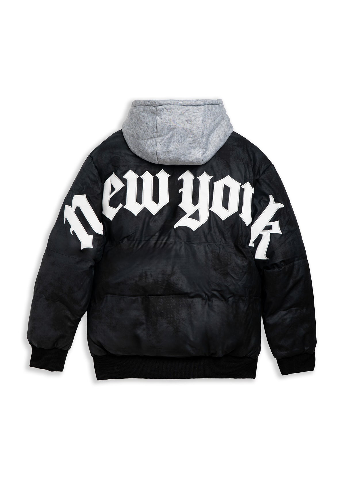 CAZADORA NEGRA NEW YORK MARBLE COACH JACKET