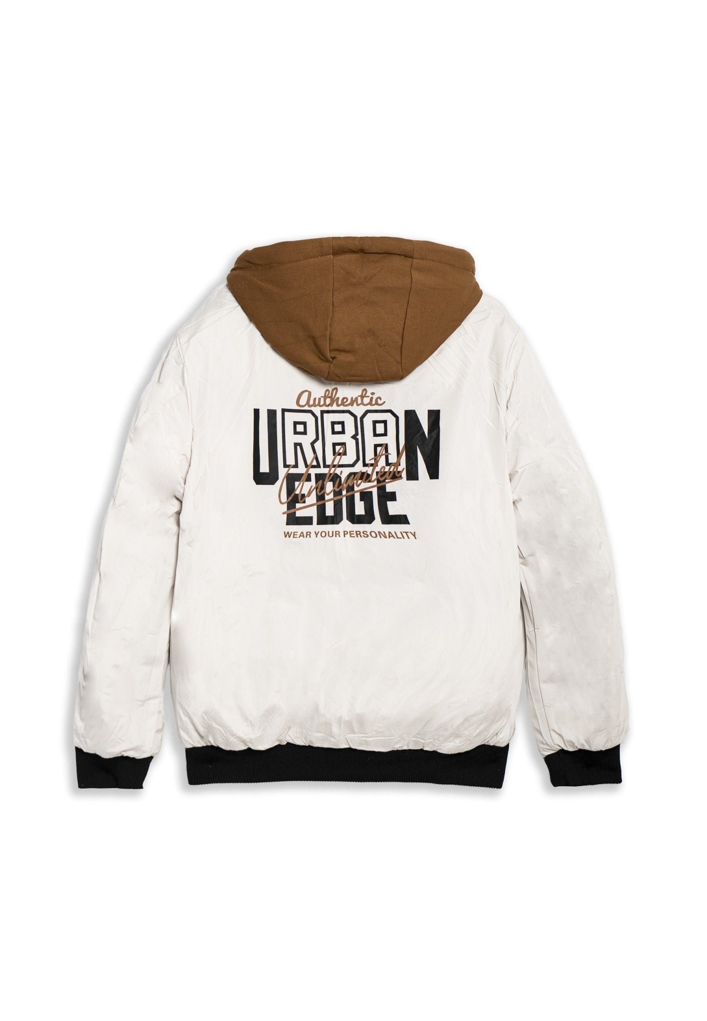 CAZADORA NEGRA REVERSIBLE UNIVERSITY HOODED JACKET - AREA ZERO