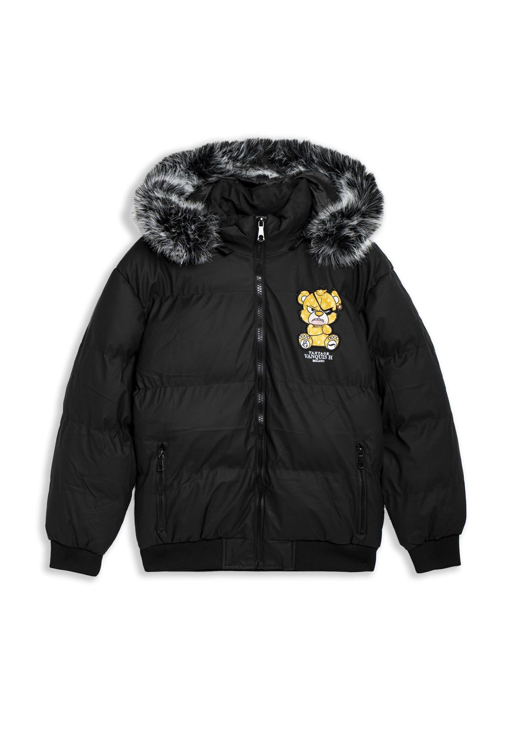CAZADORA NEGRA/AMARILLA PIRATE BEAR COACH JACKET - AREA ZERO