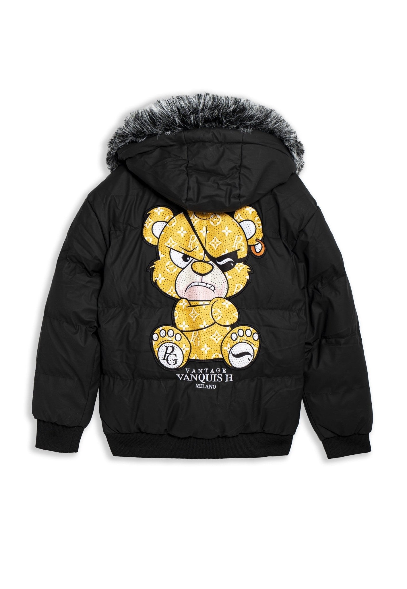 CAZADORA NEGRA/AMARILLA PIRATE BEAR COACH JACKET - AREA ZERO