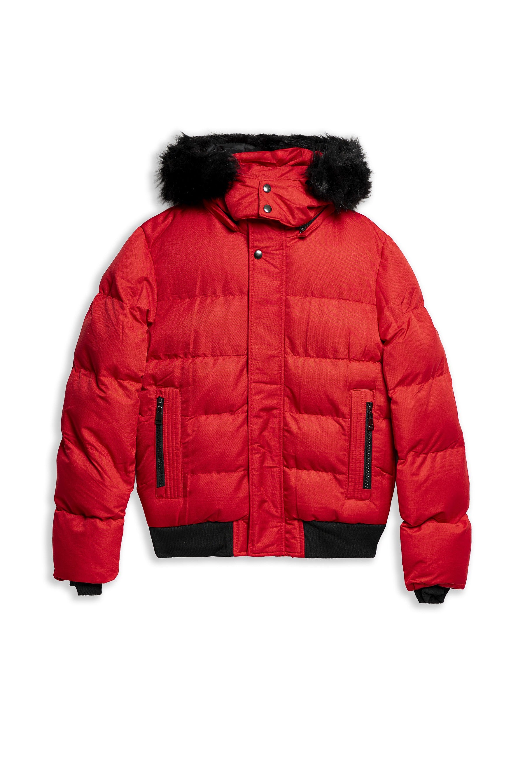 CAZADORA ROJA HOODED PADDED JACKET