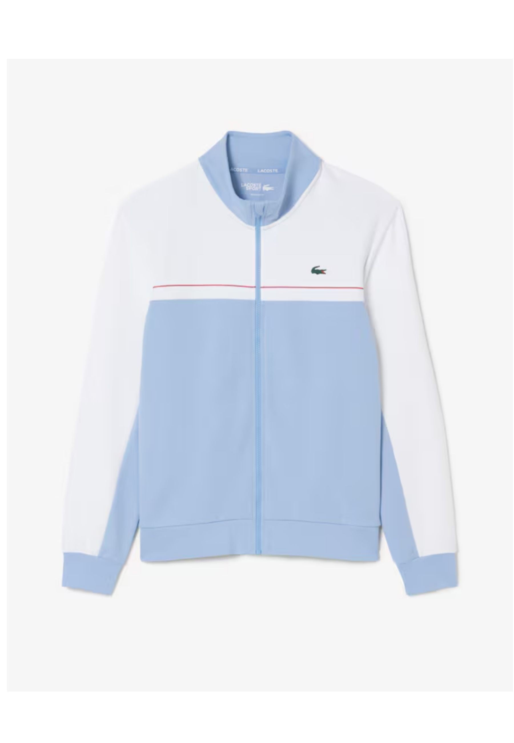 CHAQUETA LACOSTE BLANCA/CELESTE COLOURBLOCK TRACJJACKET