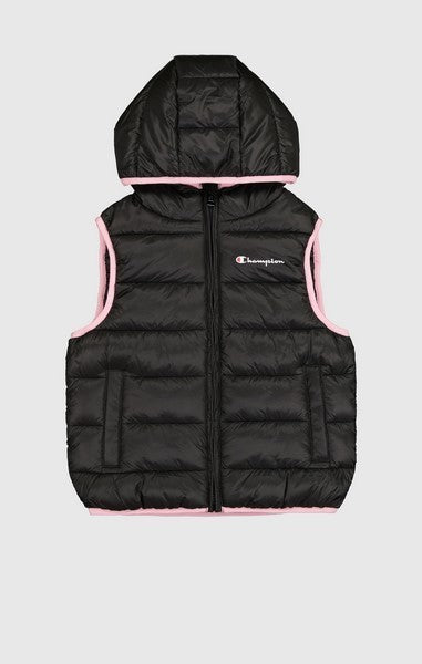 CHALECO CHAMPION JUNIOR NEGRO LEGACY LOGO PADDED VEST