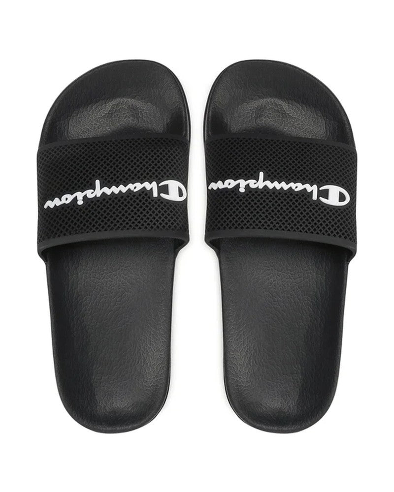 CHANCLAS CHAMPION NEGRA PALA LETRAS - AREA ZERO