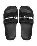 CHANCLAS CHAMPION NEGRA PALA LETRAS