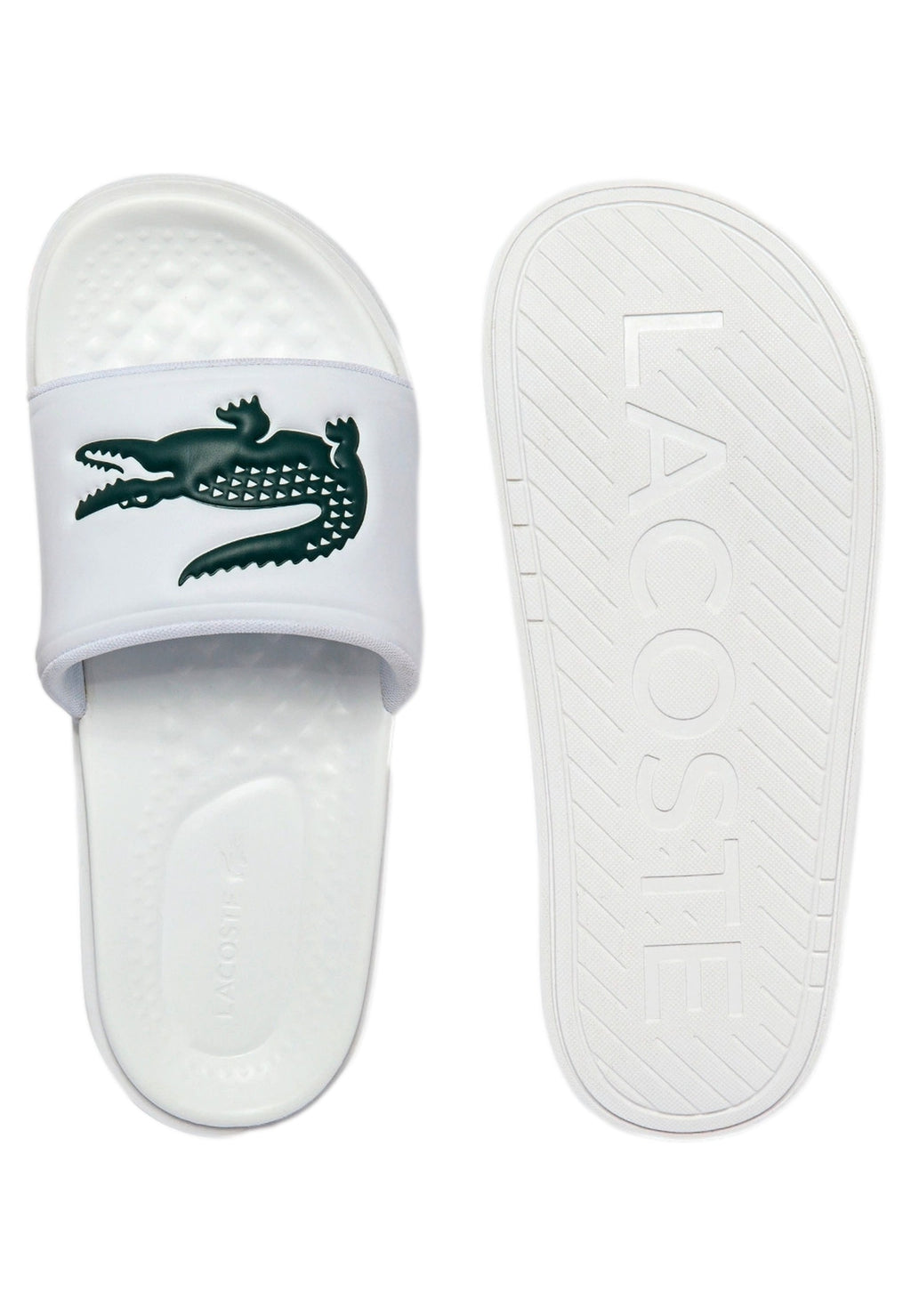 CHANCLAS LACOSTE BLANCAS CROCO DUALISTE