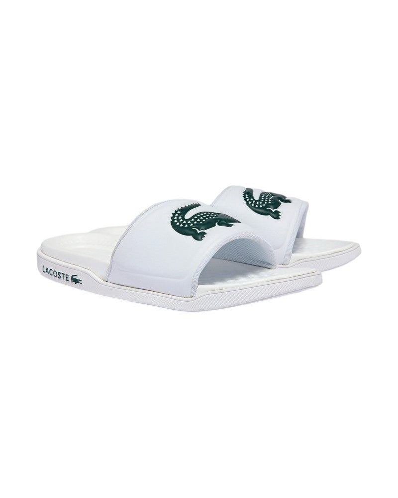 CHANCLAS LACOSTE BLANCAS CROCO DUALISTE