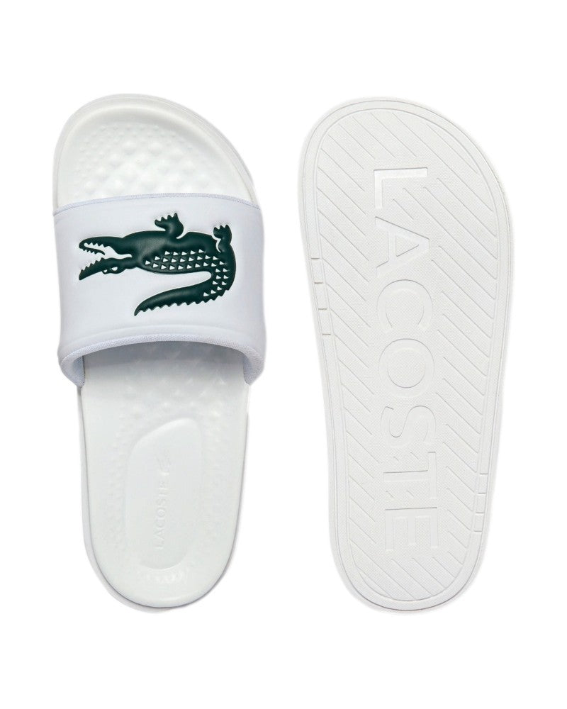 CHANCLAS LACOSTE BLANCAS CROCO DUALISTE