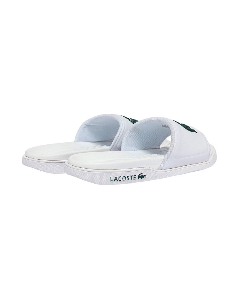 CHANCLAS LACOSTE BLANCAS CROCO DUALISTE