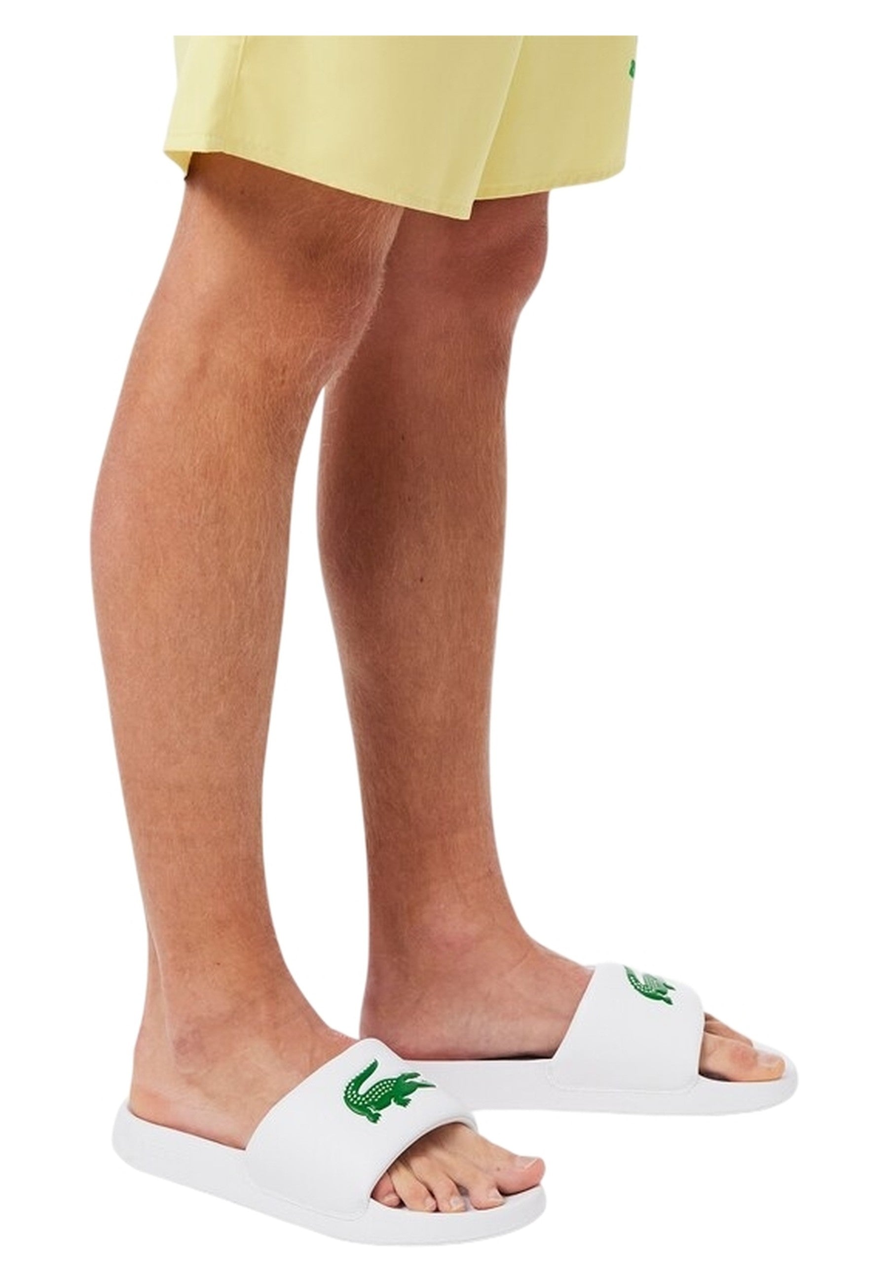 CHANCLAS LACOSTE BLANCAS SERVE SLIDE 1.0