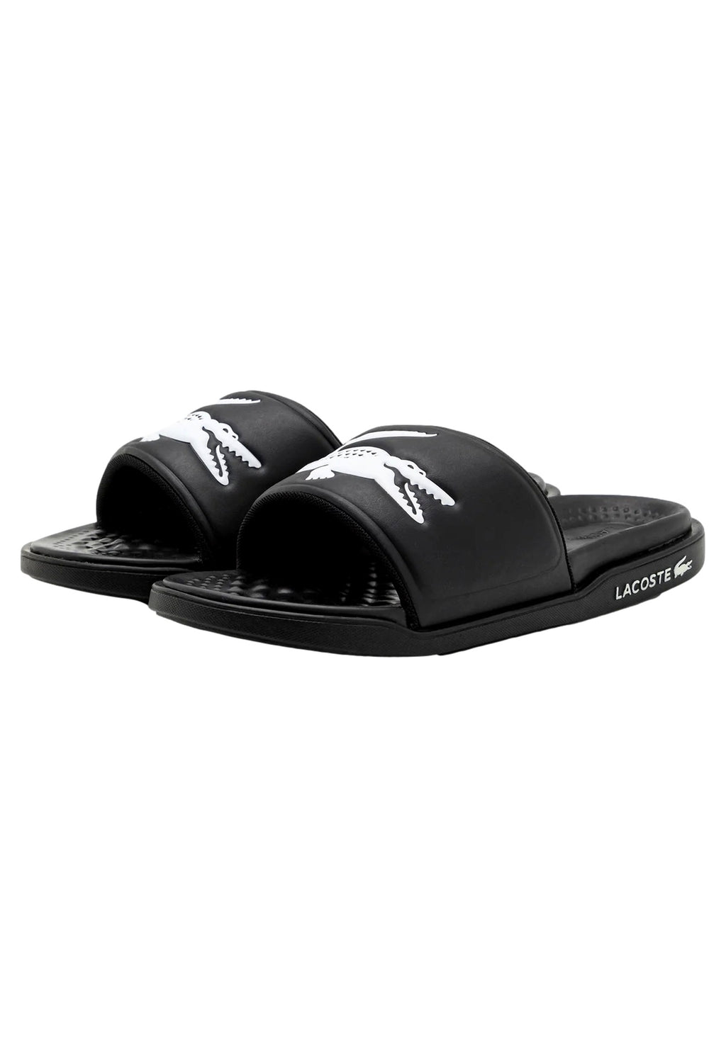 CHANCLAS LACOSTE NEGRAS CROCO DUALISTE