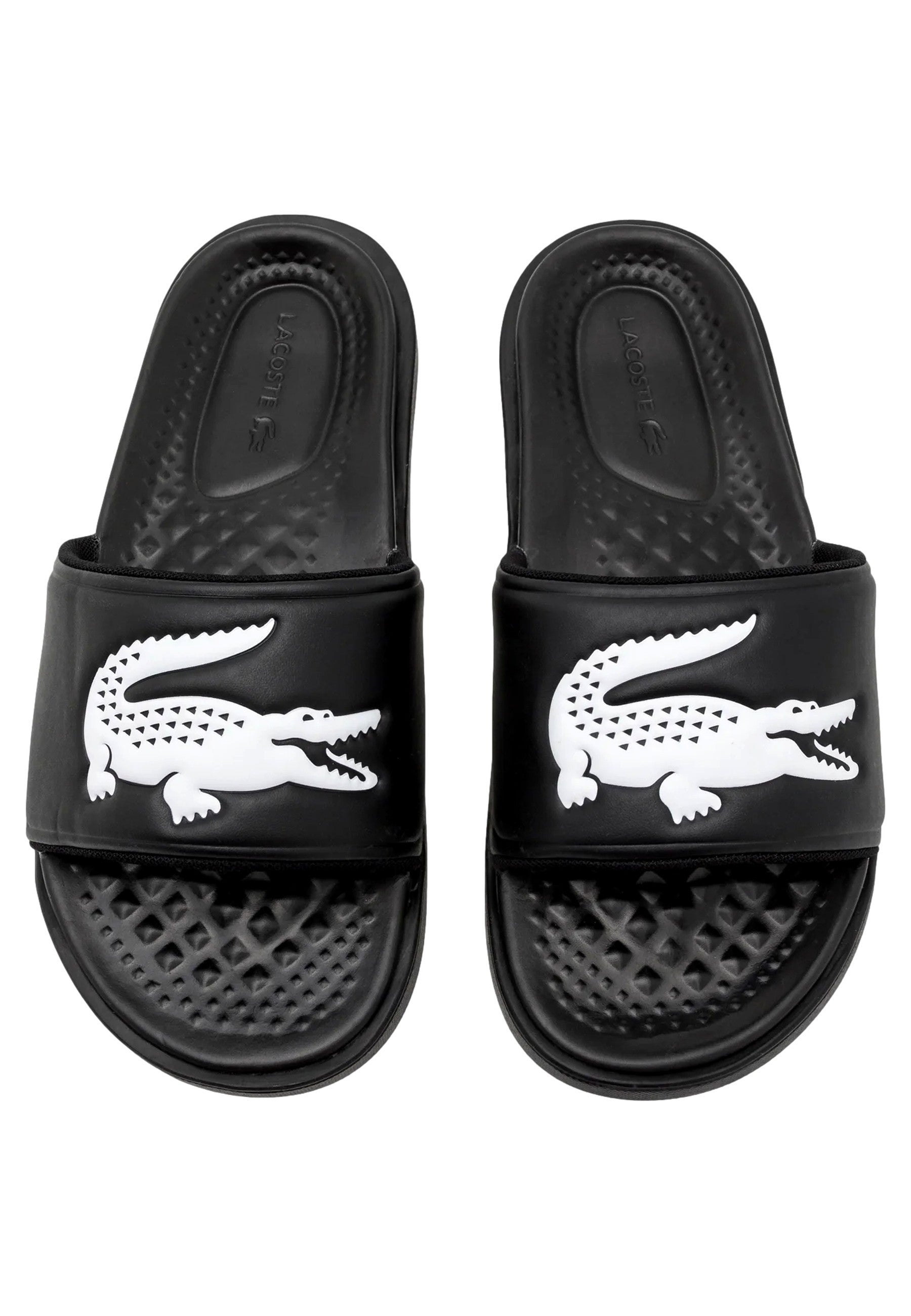 CHANCLAS LACOSTE NEGRAS CROCO DUALISTE