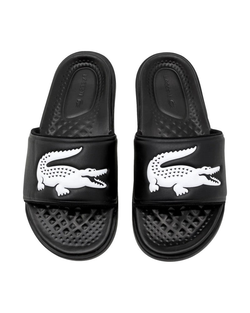 CHANCLAS LACOSTE NEGRAS CROCO DUALISTE