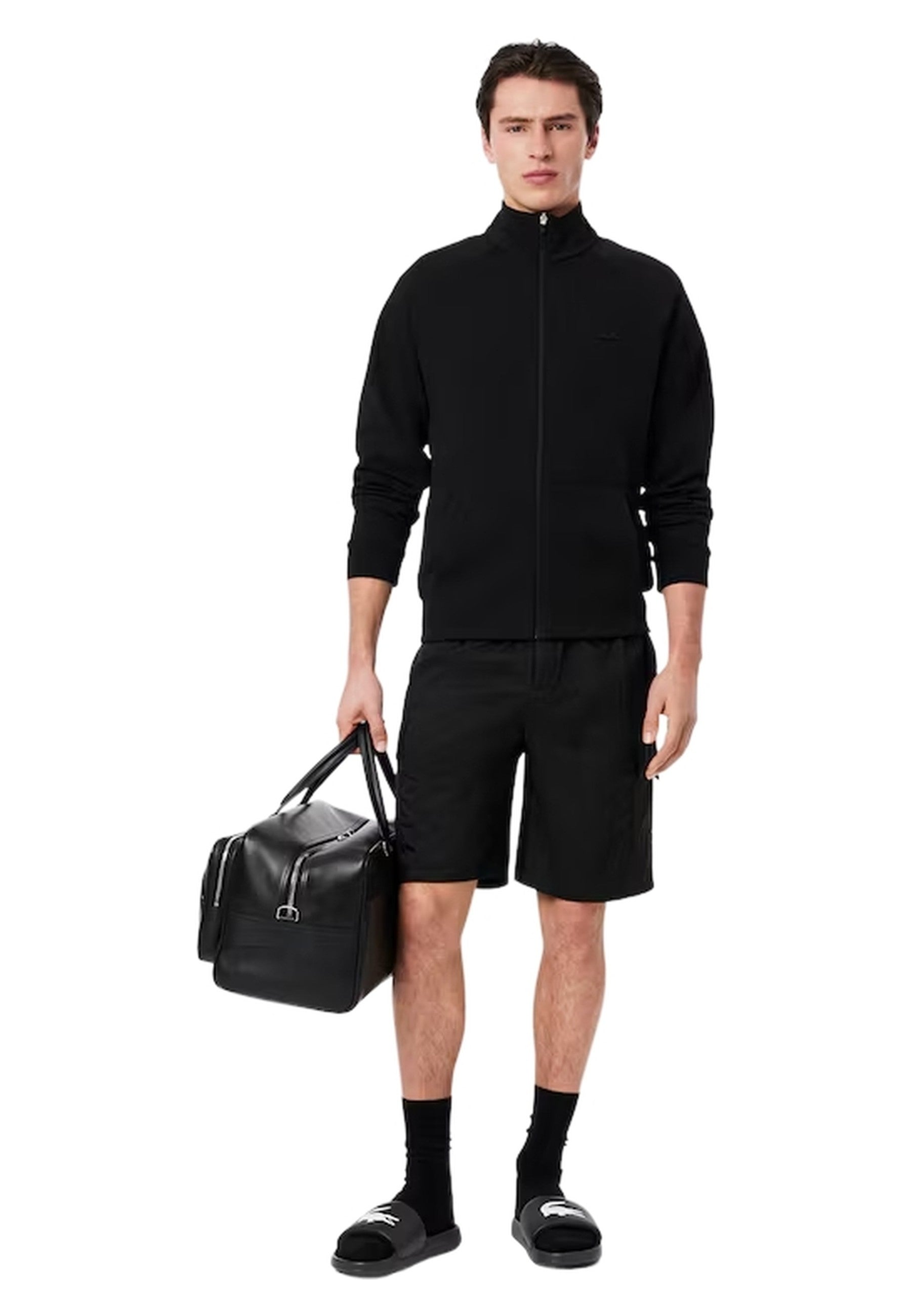 CHANCLAS LACOSTE NEGRAS SERVE SLIDE 1.0