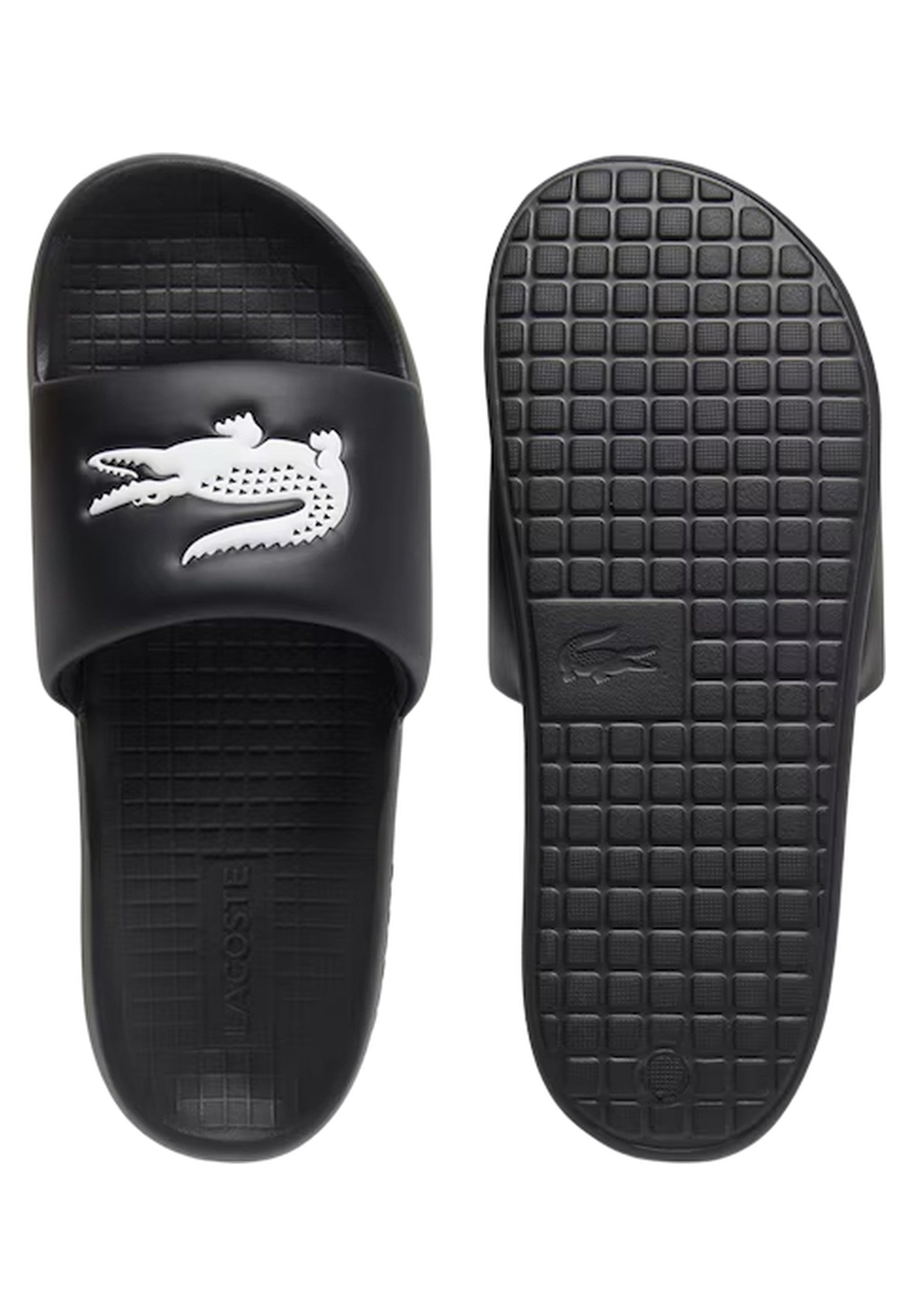 CHANCLAS LACOSTE NEGRAS SERVE SLIDE 1.0