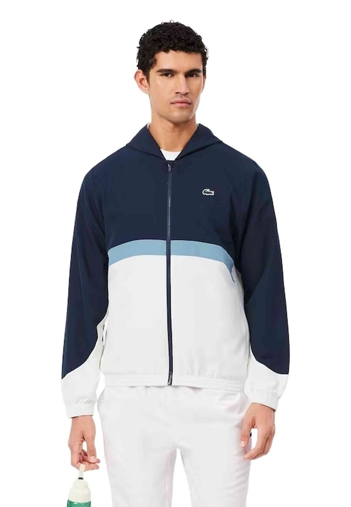CHANDAL LACOSTE BLANCO COLOURBLOCK CLASSIC LOGO TRACKSUIT