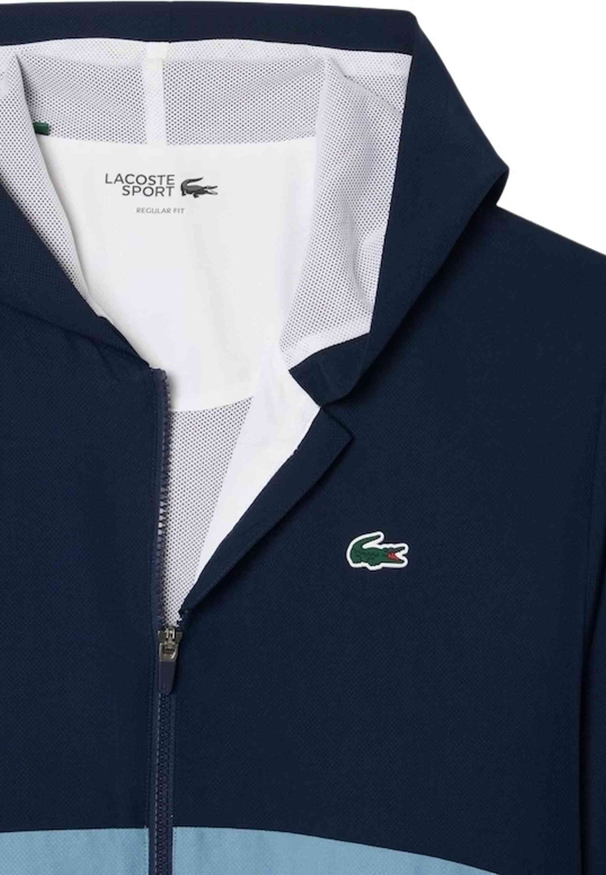 CHANDAL LACOSTE BLANCO COLOURBLOCK CLASSIC LOGO TRACKSUIT