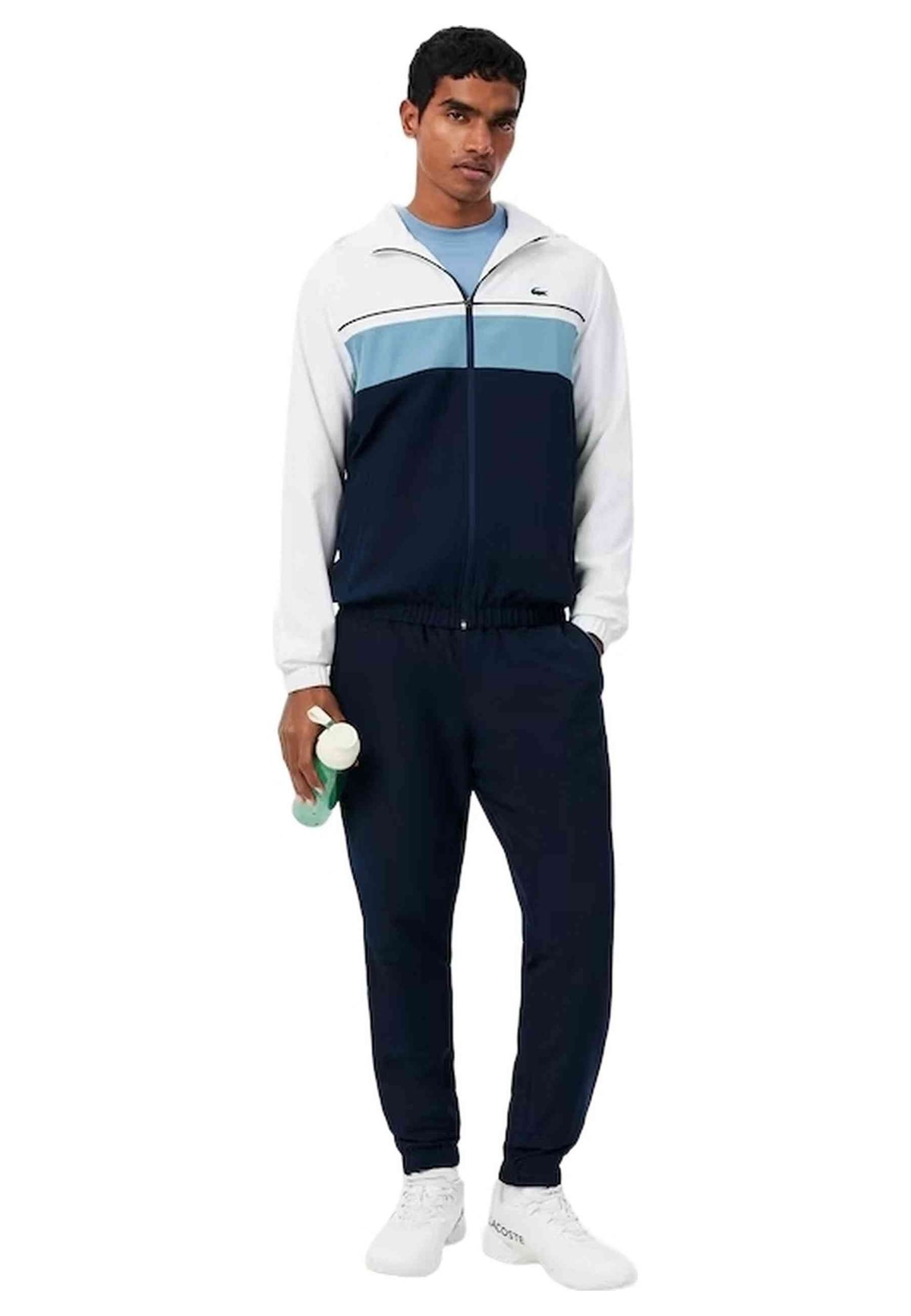 CHANDAL LACOSTE MARINO COLOURBLOCK DIAMOND TAFFETA SPORT TRACKSUIT