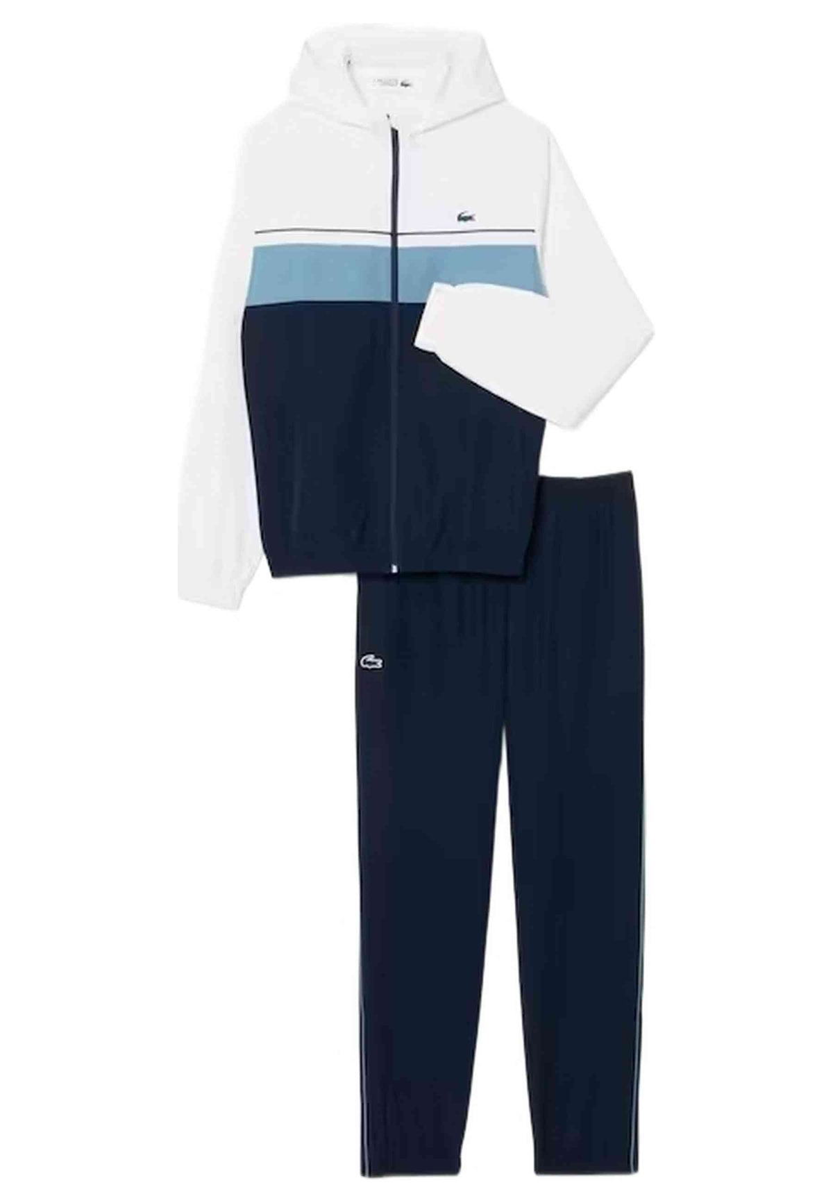 CHANDAL LACOSTE MARINO COLOURBLOCK DIAMOND TAFFETA SPORT TRACKSUIT